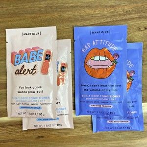 Mane Club - 2 x Babe Alert, 2 x Bad Attitude 5-In-1 Deep Conditioner 1.8 oz Each